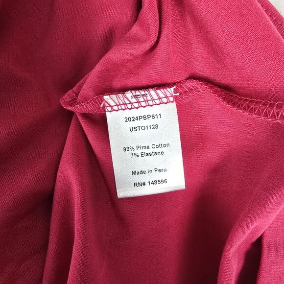 Universal Standard V-Neck Tank Top Pink Pima Cotton Size 4XL NWT - Picture 2 of 7